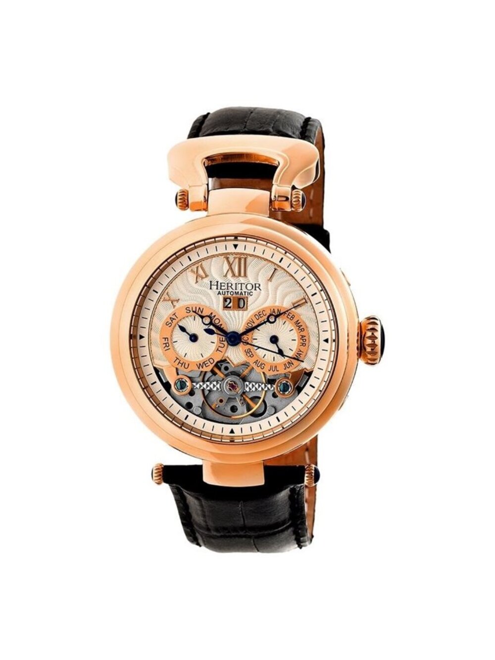 NWT Heritor Ganzi Automatic Silver Dial Men's Watch